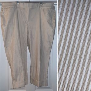 🆕 Lane Bryant Striped Crop Pants 26 The Lena NWT